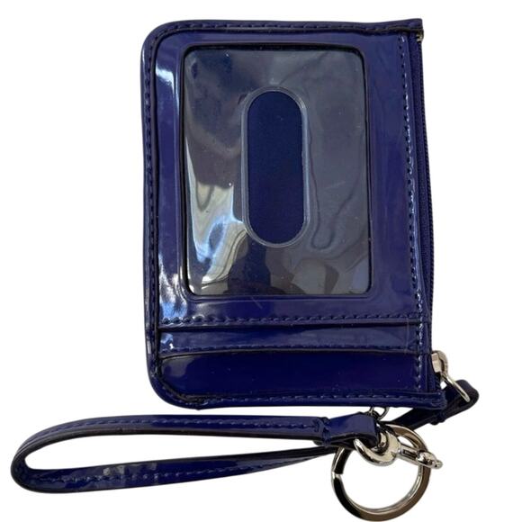 COACH F51676 PERFORATED EMBOSSED LIQUID GLOSS SKINNY ID / KEYCHAIN - Picture 3 of 6